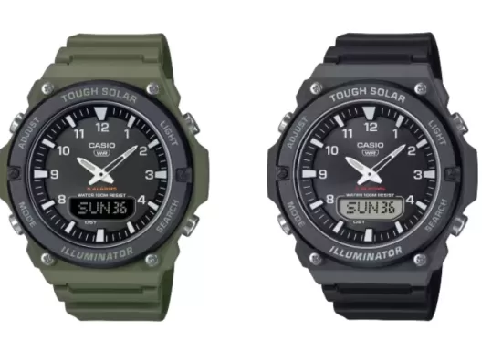 Casio представила две бюджетные модели часов AQ‑S820W с солнечной подзарядкой и функцией мирового времени: цены и характеристики
