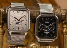 Casio представила MTPM305MC-1AV — классические часы из нержавеющей стали с фазами Луны за $120