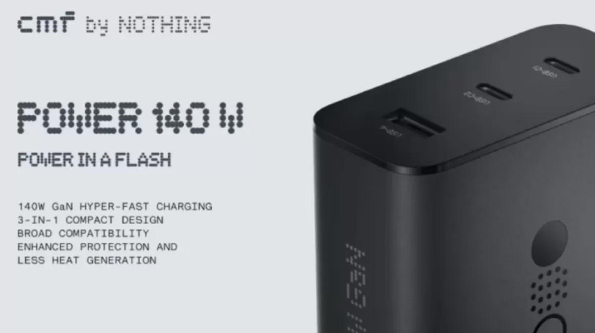 Nothing 140W GaN Charger: цена, характеристики и дата выхода в 2024 году